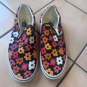 Vans Floral Slip-On Shoes - Multicolor